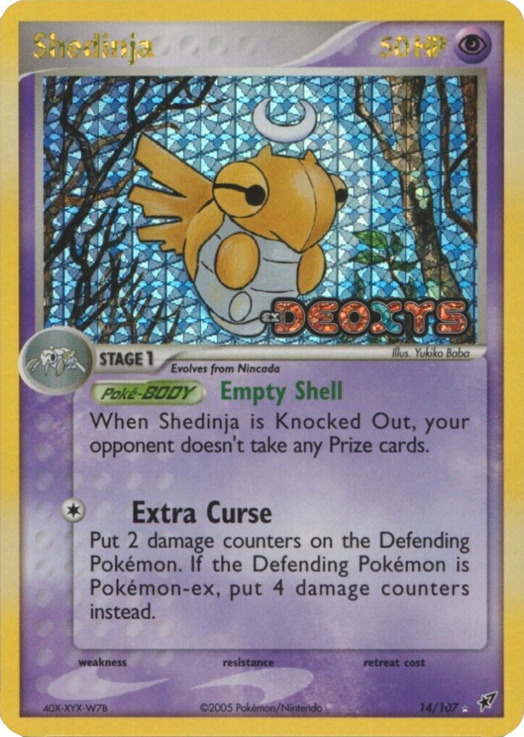 Shedinja (14/107) (Stamped) [EX: Deoxys] | Jomio and Rueliete's Cards and Comics