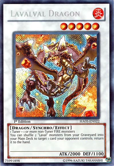 Lavalval Dragon [HA05-EN022] Secret Rare | Jomio and Rueliete's Cards and Comics
