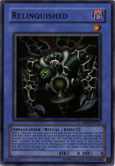 Relinquished [DB1-EN015] Super Rare | Jomio and Rueliete's Cards and Comics
