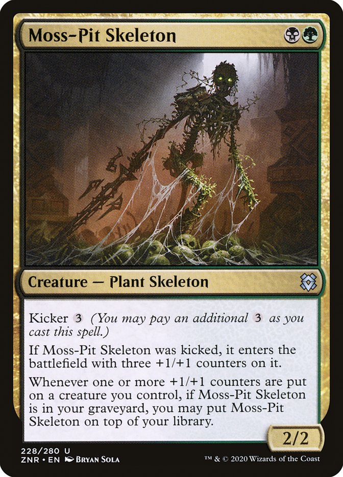 Moss-Pit Skeleton [Zendikar Rising] | Jomio and Rueliete's Cards and Comics