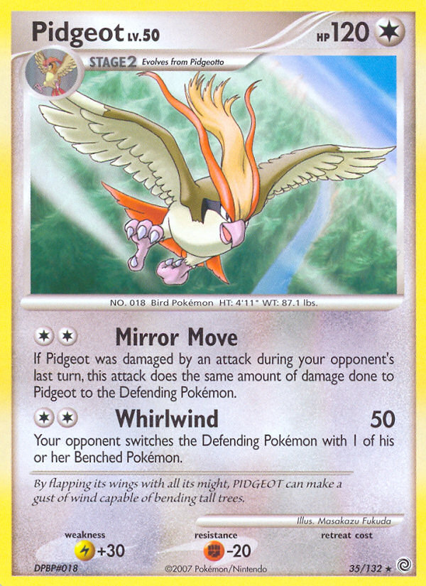 Pidgeot (35/132) [Diamond & Pearl: Secret Wonders] | Jomio and Rueliete's Cards and Comics