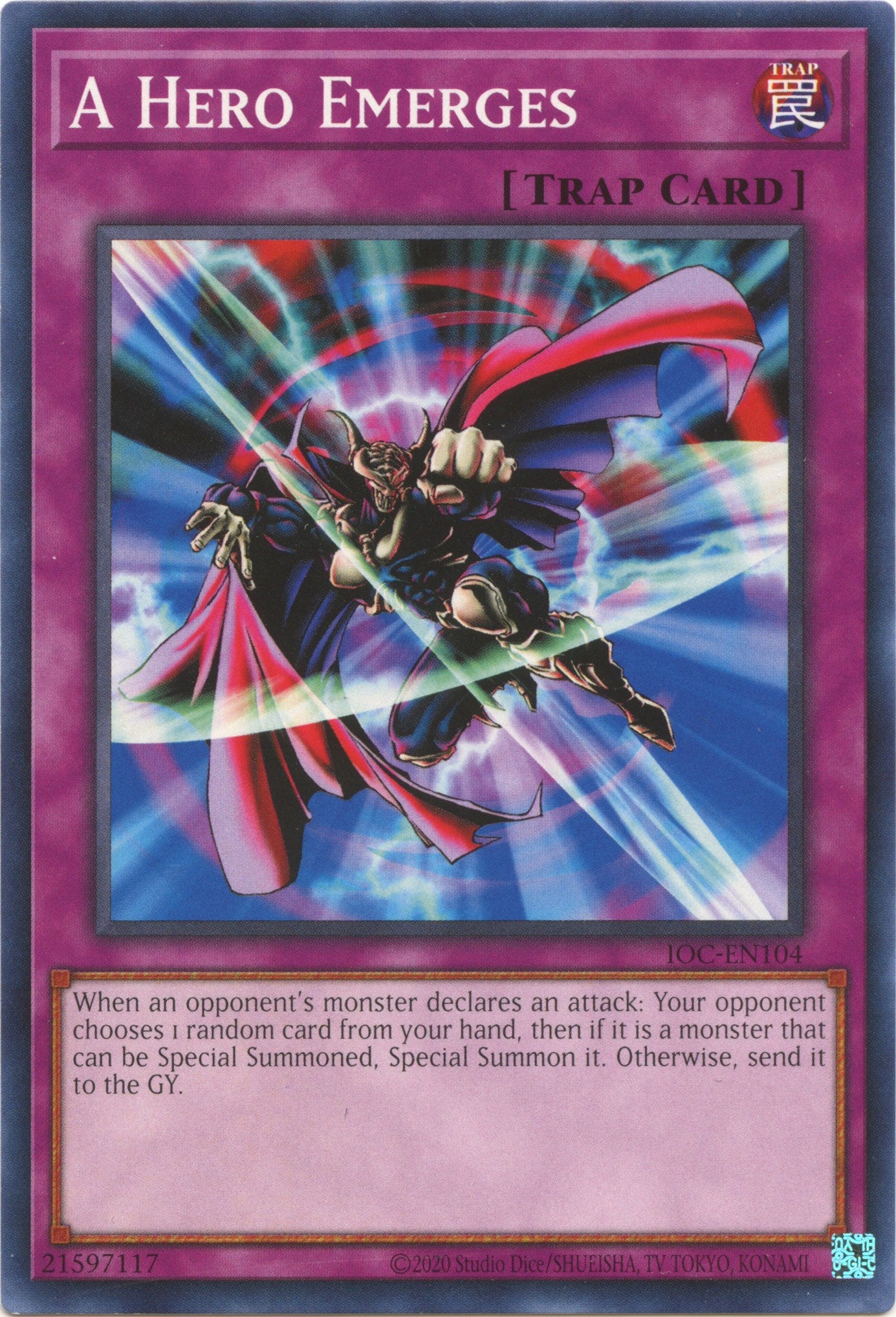 A Hero Emerges (25th Anniversary) [IOC-EN104] Common | Jomio and Rueliete's Cards and Comics