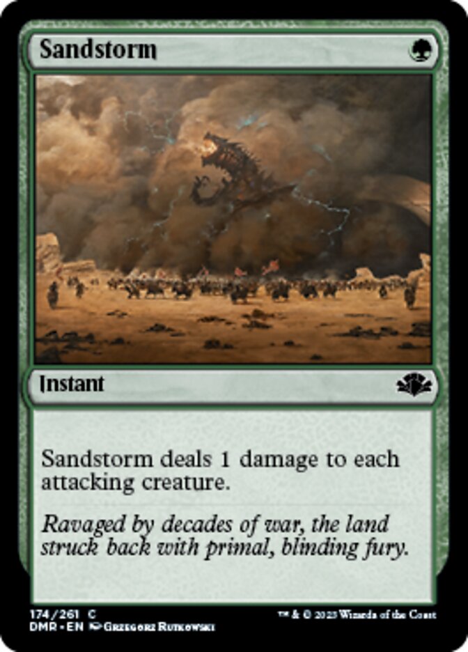 Sandstorm [Dominaria Remastered] | Jomio and Rueliete's Cards and Comics