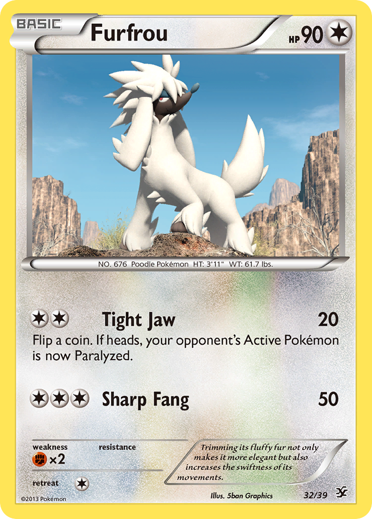 Furfrou (32/39) [XY: Kalos Starter Set] | Jomio and Rueliete's Cards and Comics