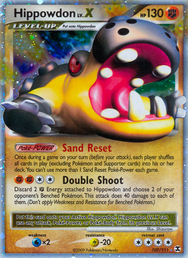 Hippowdon LV.X (107/111) [Platinum: Rising Rivals] | Jomio and Rueliete's Cards and Comics