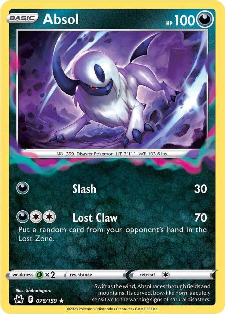 Absol (076/159) [Sword & Shield: Crown Zenith] | Jomio and Rueliete's Cards and Comics