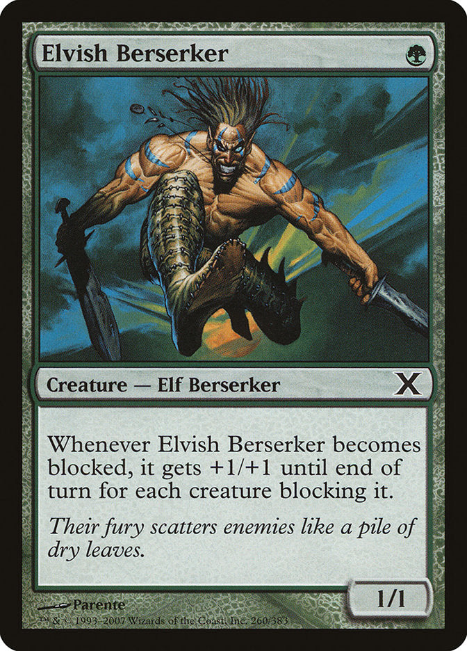 Elvish Berserker [Tenth Edition] | Jomio and Rueliete's Cards and Comics