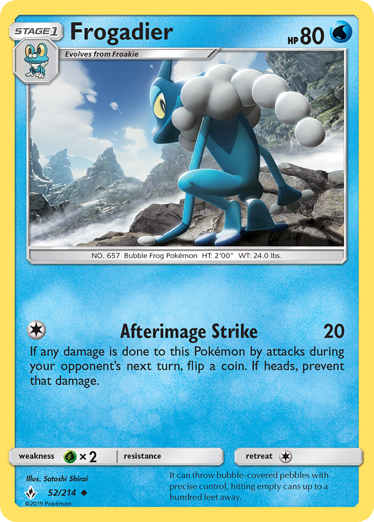 Frogadier (52/214) [Sun & Moon: Unbroken Bonds] | Jomio and Rueliete's Cards and Comics