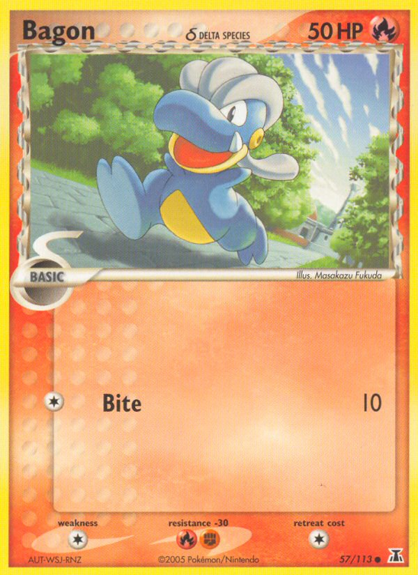Bagon (57/113) (Delta Species) [EX: Delta Species] | Jomio and Rueliete's Cards and Comics