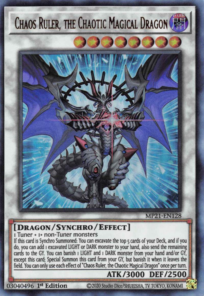 Chaos Ruler, the Chaotic Magical Dragon [MP21-EN128] Ultra Rare | Jomio and Rueliete's Cards and Comics