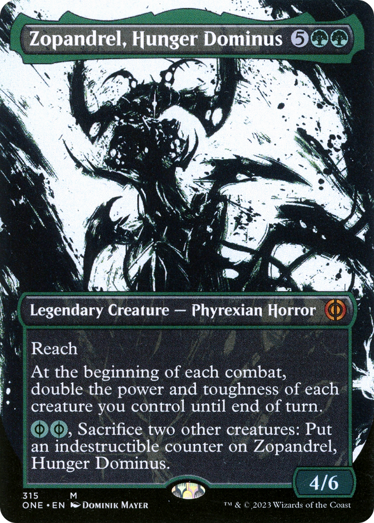 Zopandrel, Hunger Dominus (Borderless Ichor) [Phyrexia: All Will Be One] | Jomio and Rueliete's Cards and Comics