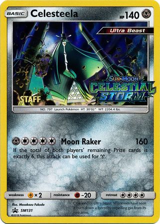 Celesteela (SM131) (Staff Prerelease Promo) [Sun & Moon: Black Star Promos] | Jomio and Rueliete's Cards and Comics