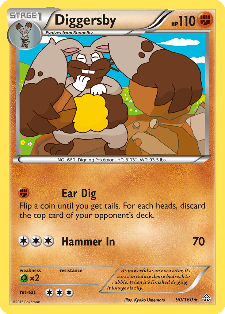 Diggersby (90/160) [XY: Primal Clash] | Jomio and Rueliete's Cards and Comics