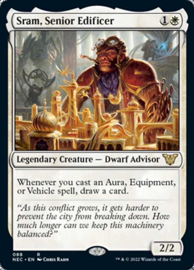 Sram, Senior Edificer [Kamigawa: Neon Dynasty Commander] | Jomio and Rueliete's Cards and Comics