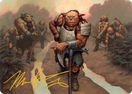 Hobgoblin Bandit Lord Art Card (Gold-Stamped Signature) [Dungeons & Dragons: Adventures in the Forgotten Realms Art Series] | Jomio and Rueliete's Cards and Comics