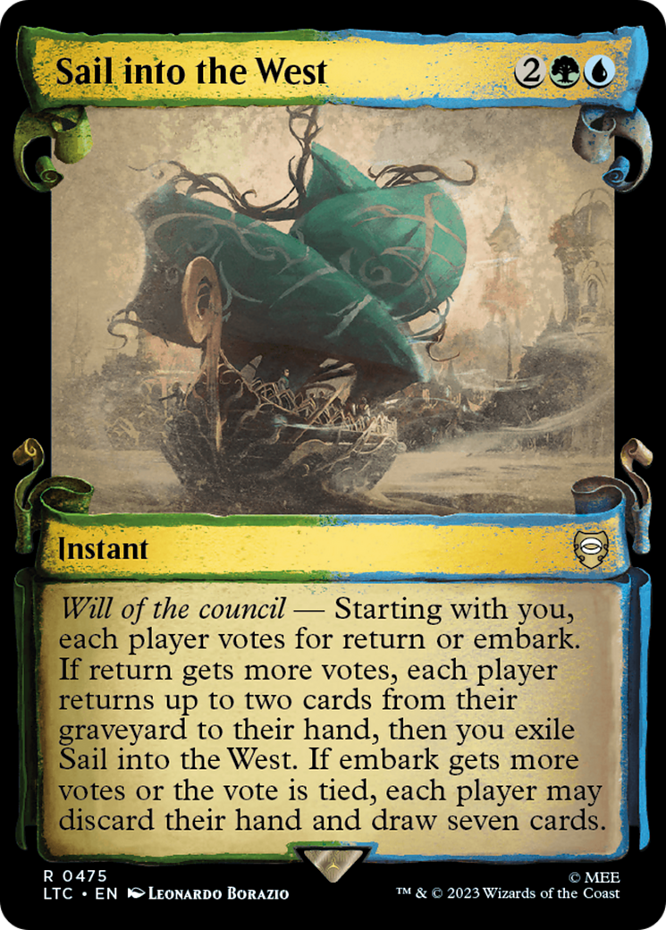 Sail into the West [The Lord of the Rings: Tales of Middle-Earth Commander Showcase Scrolls] | Jomio and Rueliete's Cards and Comics