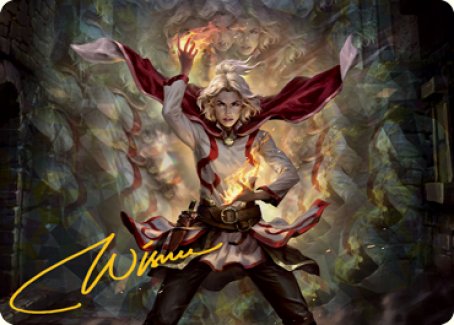 Delina, Wild Mage Art Card (Gold-Stamped Signature) [Dungeons & Dragons: Adventures in the Forgotten Realms Art Series] | Jomio and Rueliete's Cards and Comics
