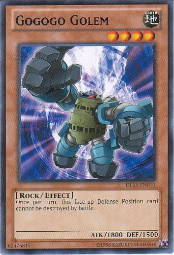 Gogogo Golem (Blue) [DL15-EN010] Rare | Jomio and Rueliete's Cards and Comics