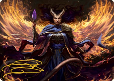 Farideh, Devil's Chosen Art Card (Gold-Stamped Signature) [Dungeons & Dragons: Adventures in the Forgotten Realms Art Series] | Jomio and Rueliete's Cards and Comics
