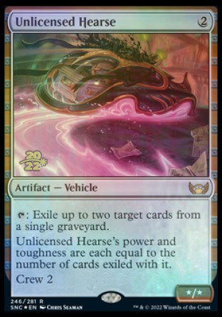 Unlicensed Hearse [Streets of New Capenna Prerelease Promos] | Jomio and Rueliete's Cards and Comics