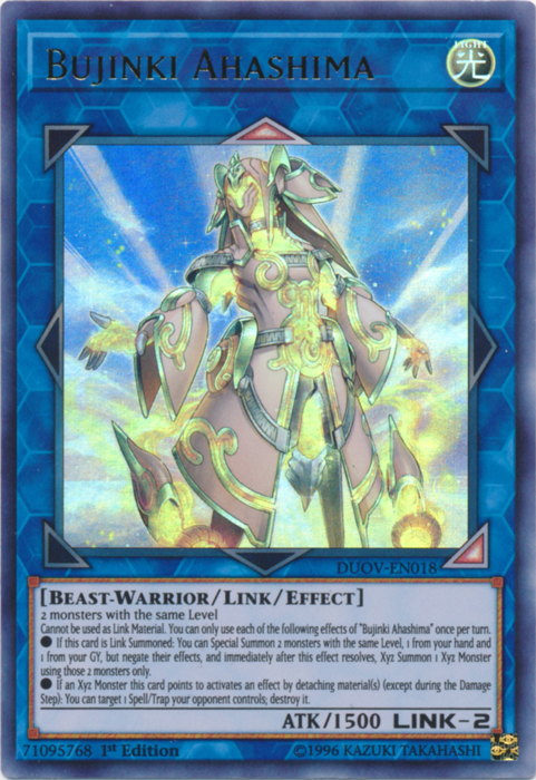 Bujinki Ahashima [DUOV-EN018] Ultra Rare | Jomio and Rueliete's Cards and Comics