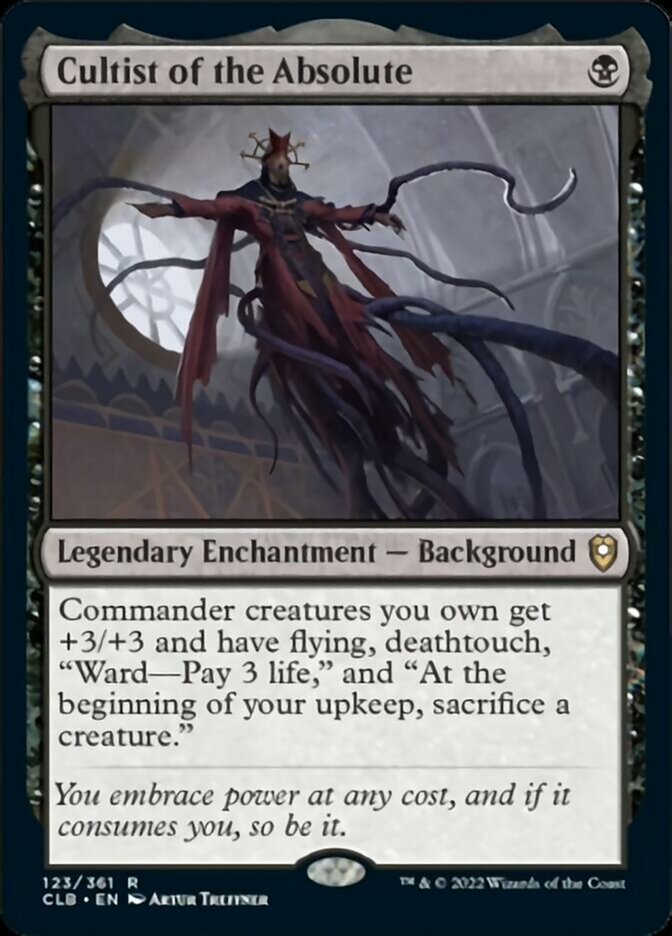 Cultist of the Absolute [Commander Legends: Battle for Baldur's Gate] | Jomio and Rueliete's Cards and Comics