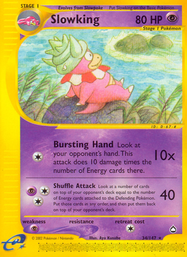 Slowking (34/147) [Aquapolis] | Jomio and Rueliete's Cards and Comics
