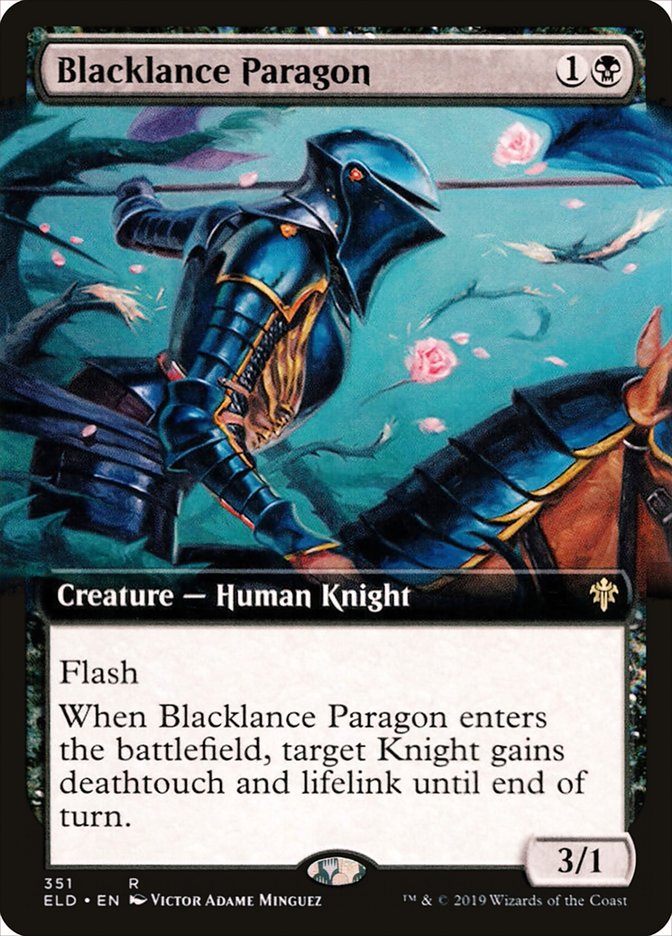 Blacklance Paragon (Extended Art) [Throne of Eldraine] | Jomio and Rueliete's Cards and Comics