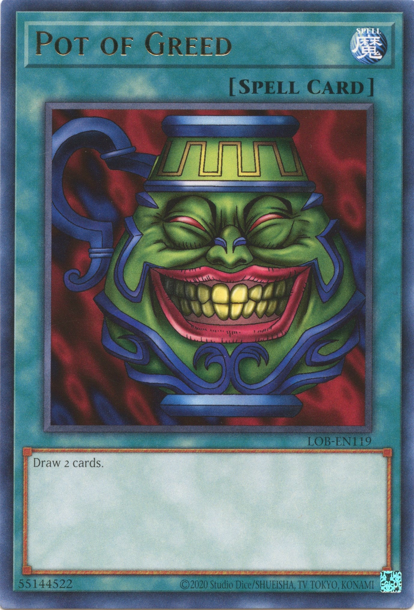 Pot of Greed (25th Anniversary) [LOB-EN119] Rare | Jomio and Rueliete's Cards and Comics