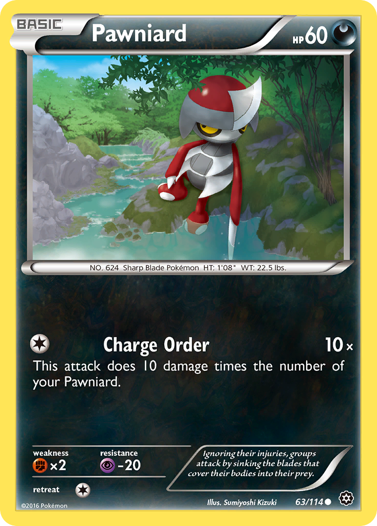 Pawniard (63/114) [XY: Steam Siege] | Jomio and Rueliete's Cards and Comics