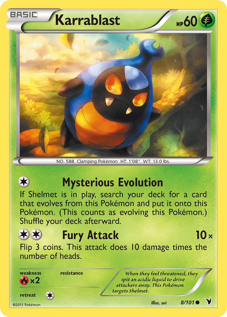 Karrablast (8/101) [Black & White: Noble Victories] | Jomio and Rueliete's Cards and Comics