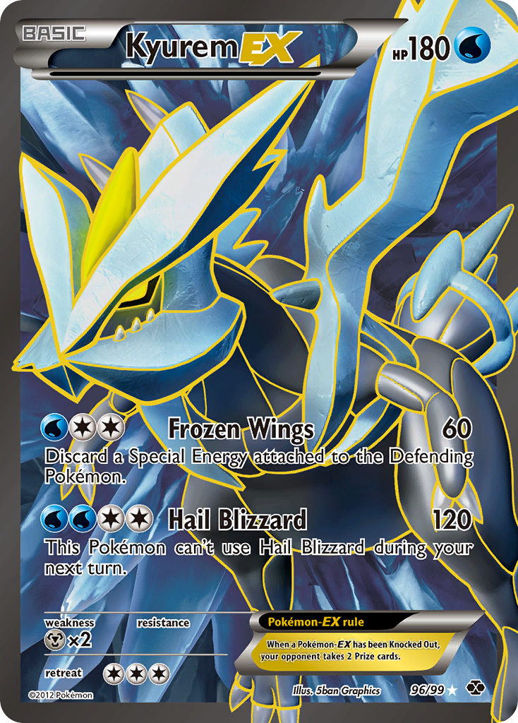Kyurem EX (96/99) [Black & White: Next Destinies] | Jomio and Rueliete's Cards and Comics