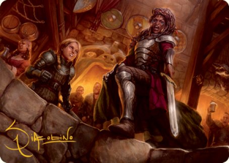 Veteran Dungeoneer Art Card (Gold-Stamped Signature) [Dungeons & Dragons: Adventures in the Forgotten Realms Art Series] | Jomio and Rueliete's Cards and Comics