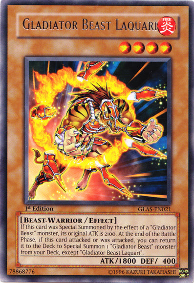 Gladiator Beast Laquari [GLAS-EN021] Rare | Jomio and Rueliete's Cards and Comics