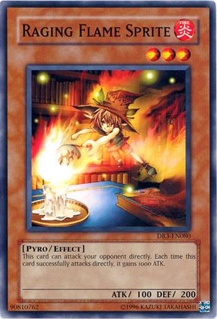 Raging Flame Sprite [DR3-EN080] Common | Jomio and Rueliete's Cards and Comics