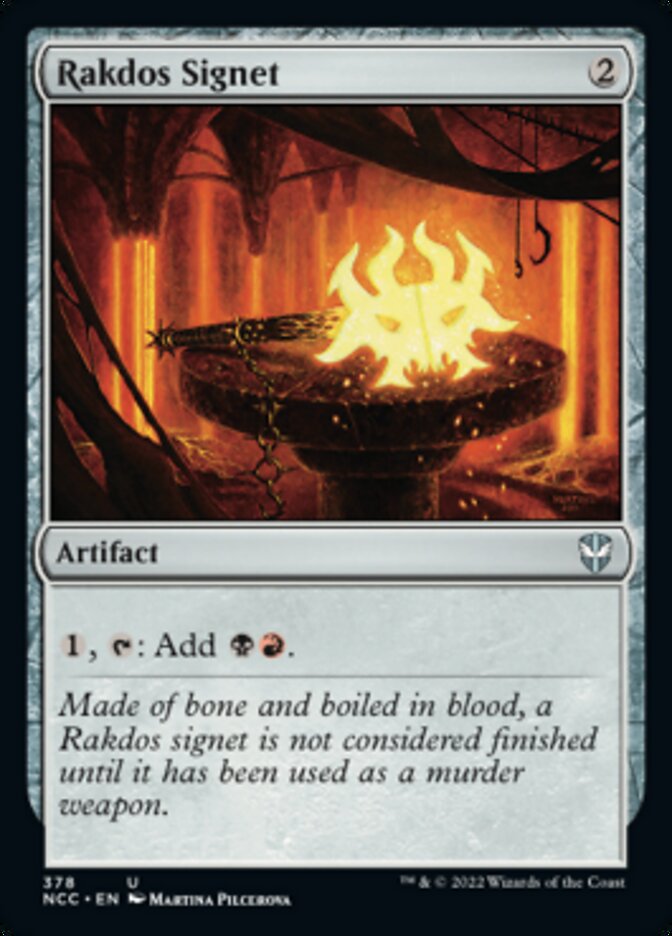 Rakdos Signet [Streets of New Capenna Commander] | Jomio and Rueliete's Cards and Comics