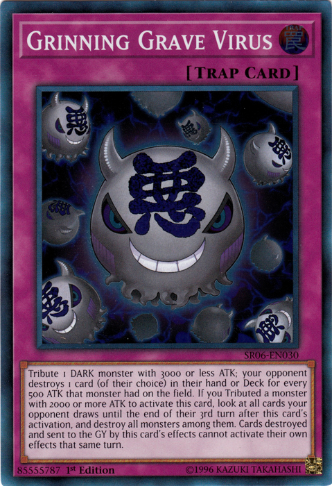Grinning Grave Virus [SR06-EN030] Super Rare | Jomio and Rueliete's Cards and Comics