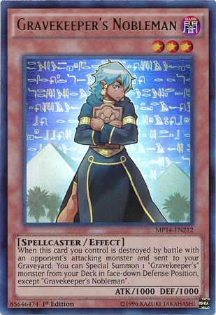 Gravekeeper's Nobleman [MP14-EN212] Ultra Rare | Jomio and Rueliete's Cards and Comics