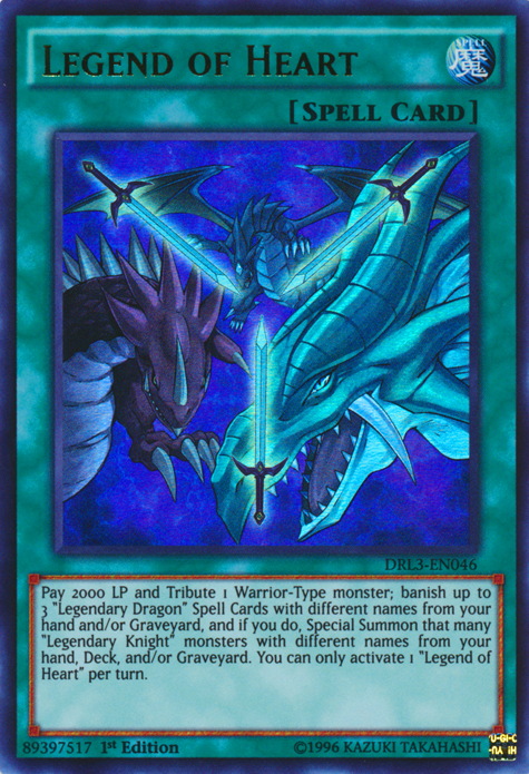 Legend of Heart [DRL3-EN046] Ultra Rare | Jomio and Rueliete's Cards and Comics