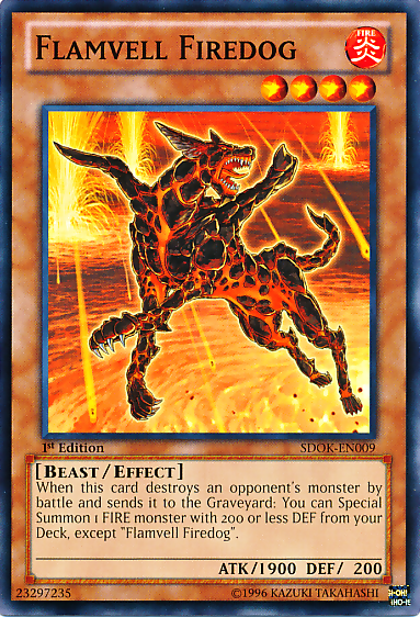 Flamvell Firedog [SDOK-EN009] Common | Jomio and Rueliete's Cards and Comics