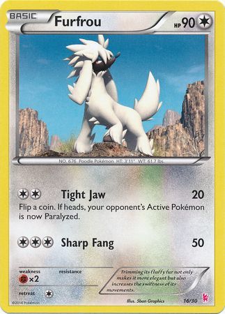 Furfrou (16/30) [XY: Trainer Kit - Sylveon] | Jomio and Rueliete's Cards and Comics