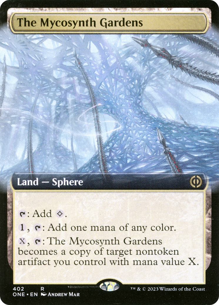 The Mycosynth Gardens (Extended Art) [Phyrexia: All Will Be One] | Jomio and Rueliete's Cards and Comics