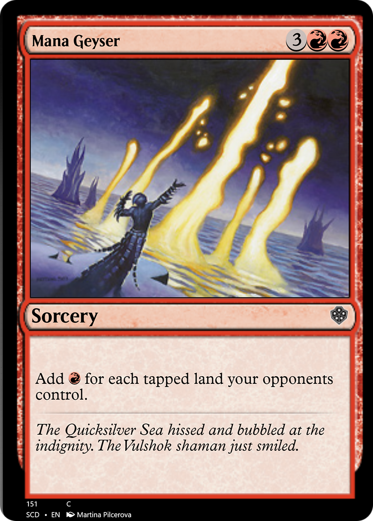 Mana Geyser [Starter Commander Decks] | Jomio and Rueliete's Cards and Comics