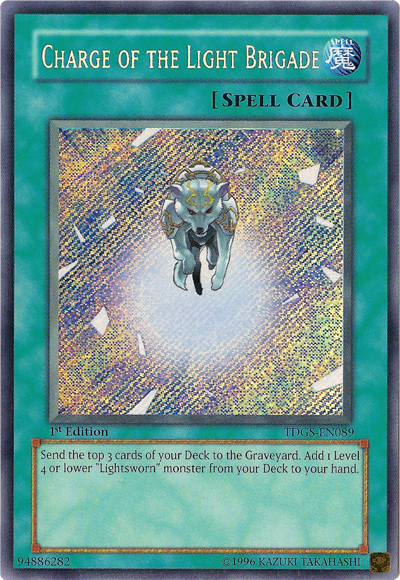 Charge of the Light Brigade [TDGS-EN089] Secret Rare | Jomio and Rueliete's Cards and Comics