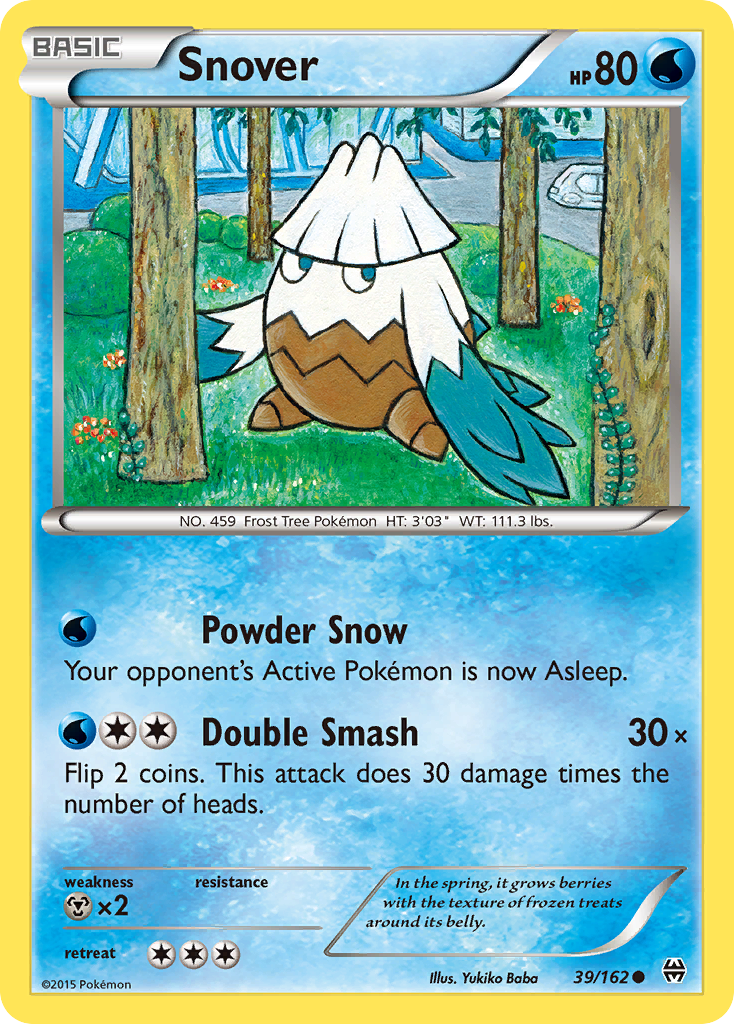 Snover (39/162) [XY: BREAKthrough] | Jomio and Rueliete's Cards and Comics