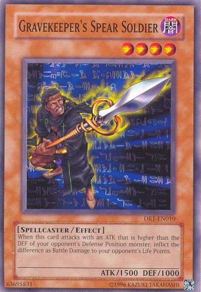 Gravekeeper's Spear Soldier [DR1-EN010] Common | Jomio and Rueliete's Cards and Comics