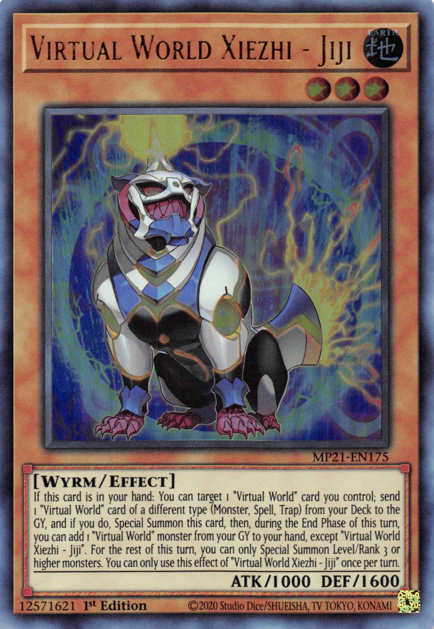 Virtual World Xiezhi - Jiji [MP21-EN175] Ultra Rare | Jomio and Rueliete's Cards and Comics