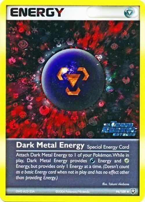 Dark Metal Energy (94/109) (Stamped) [EX: Team Rocket Returns] | Jomio and Rueliete's Cards and Comics