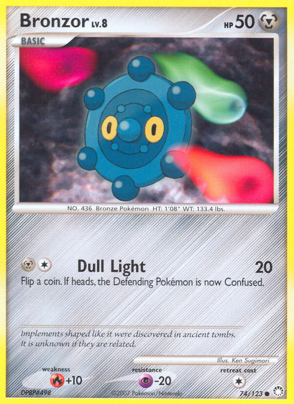 Bronzor (74/123) [Diamond & Pearl: Mysterious Treasures] | Jomio and Rueliete's Cards and Comics