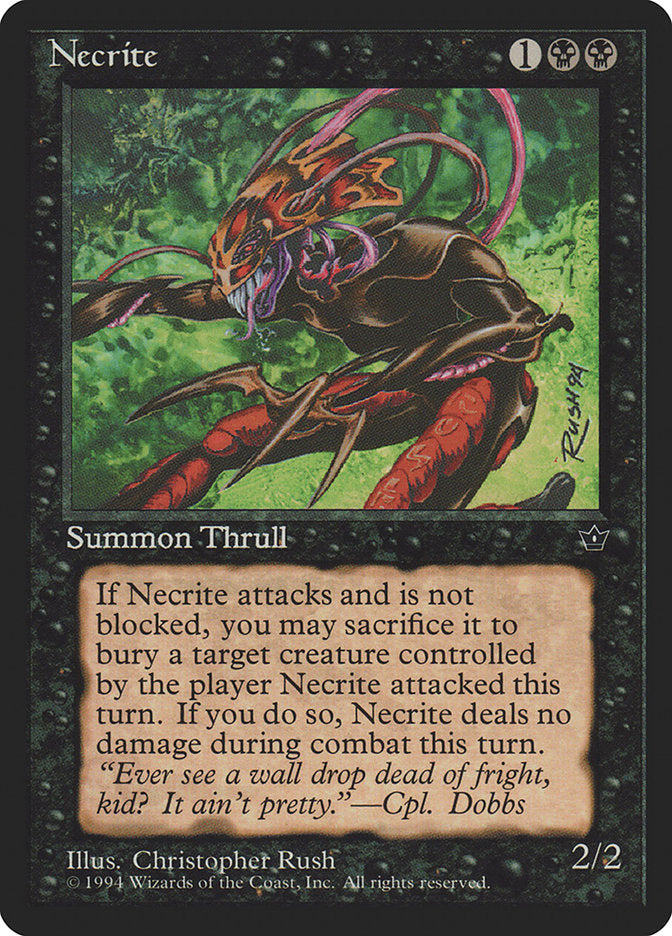 Necrite (Christopher Rush) [Fallen Empires] | Jomio and Rueliete's Cards and Comics